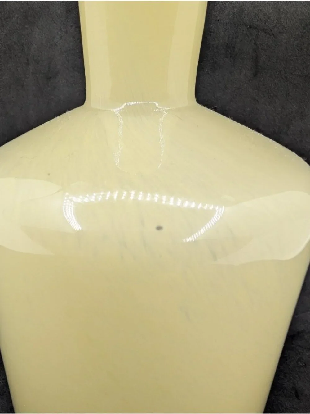 Empty Diffuser Glass Vessel Art Glass for natural wood reeds Lafco yellow swirl